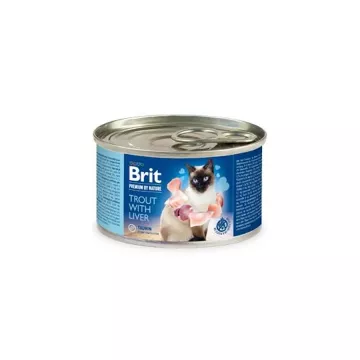 Brit Premium Cat by Nature konzerva Trout&Liver…