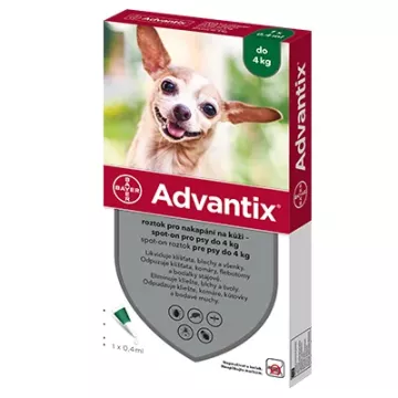 Advantix Spot On 1x0,4ml pro psy do 4kg 9936286