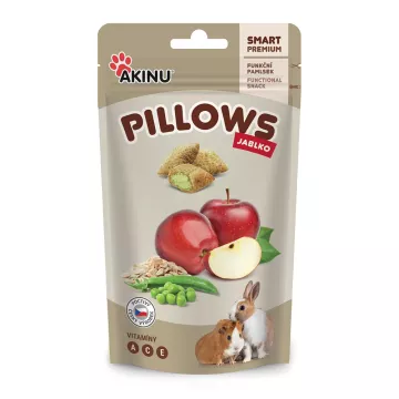 Akinu Pillows polštářky s jablkem pro hlodavce 40g
