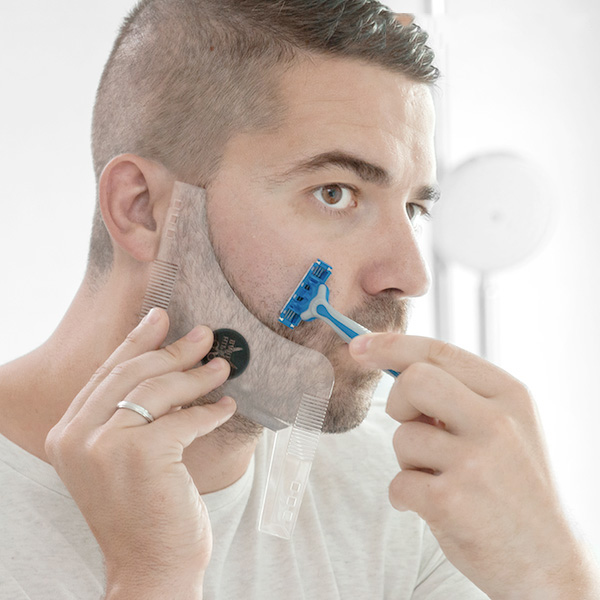 Šablóna na Strihanie Briadky Hipster Barber InnovaGoods Šablóna na Strihanie Briadky Hipster Barber InnovaGoods