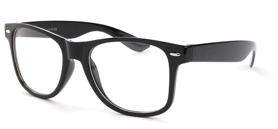 Eclipse Sunglasses Plastic, Black frame with Transparent lens Eclipse Sunglasses Plastic, Black frame with Transparent lens