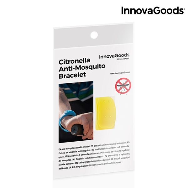 Repelentný Náramok s Vôňou Citronely InnovaGoods - Žltá Repelentný Náramok s Vôňou Citronely InnovaGoods - Žltá
