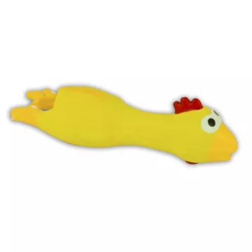 Akinu hračka pro psa latex kuře žluté 18cm