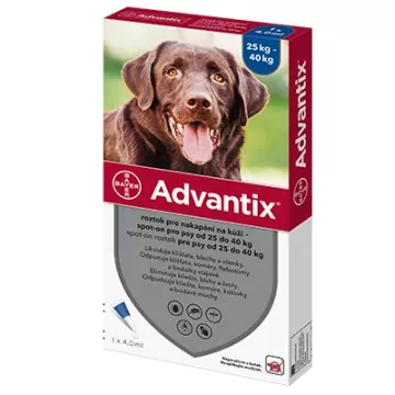 Advantix Spot On 1x4ml pro psy nad 25kg 9935102