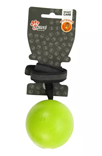 Akinu RT-Vrhací míč z tvrdé gumy s popruhem M 6,5cm