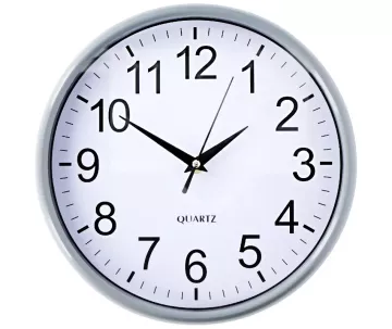 Nástěnné hodiny 25 cm šedá