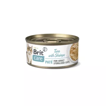 Brit Care Cat konz Paté Sterilized Tuna&Shrimps…