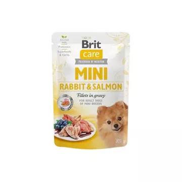 Brit Care Dog Mini Rabbit&Salmon fillets in gravy…