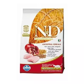 N&D Low Grain CAT Neutered Chicken &…