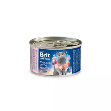 Brit Premium Cat by Nature konzerva Chicken&Hearts…