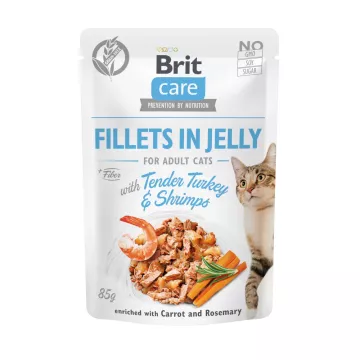 Brit Care Cat Fillets in Jelly with Turkey&Shrimps…