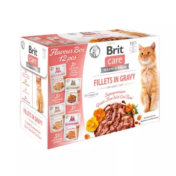 Brit Care Cat Fillets Gravy Flavour box 4*3psc(12*85g)