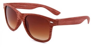 Sluneční brýle Eclipse Plastic Wood grain frames with gradient brown lens Sluneční brýle Eclipse Plastic Wood grain frames with gradient brown lens