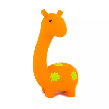 Akinu hračka pro psa latex žirafa oranžová 15cm