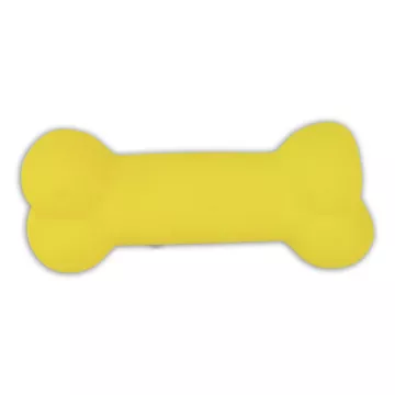 Akinu hračka pro psa latex kost žlutá 11cm