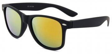 Sluneční brýle Eclipse Plastic Matte black frame with Gold-Red mirror lens Sluneční brýle Eclipse Plastic Matte black frame with Gold-Red mirror lens